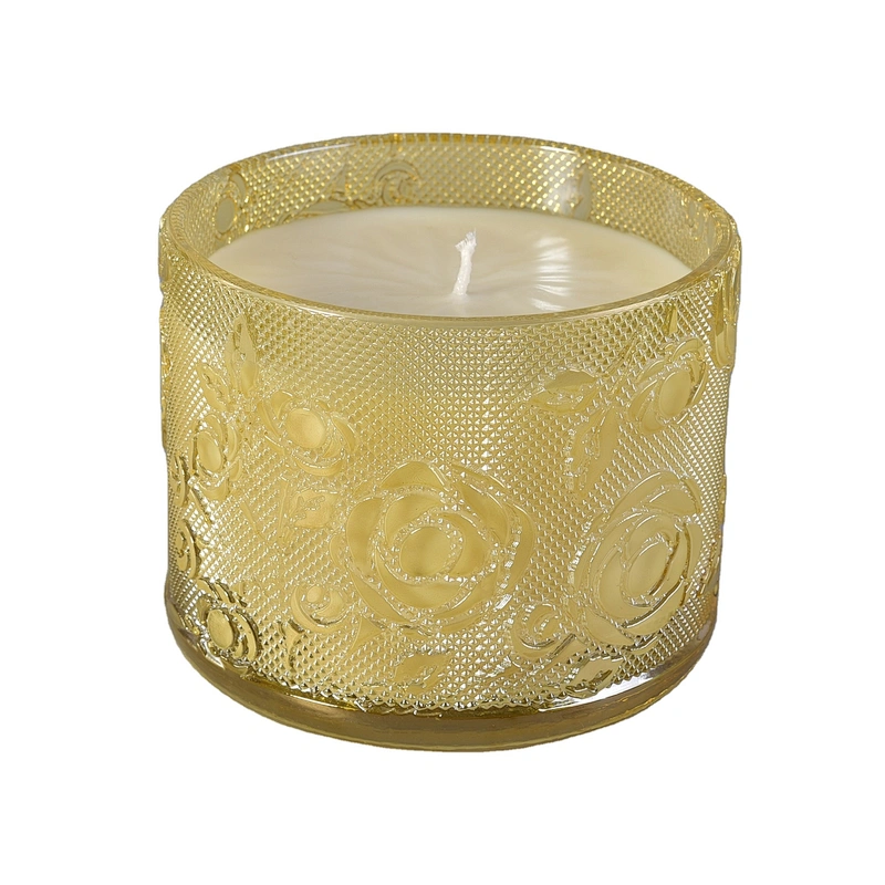 Sunny large decorative empty luxury scented rose 11oz candle jar