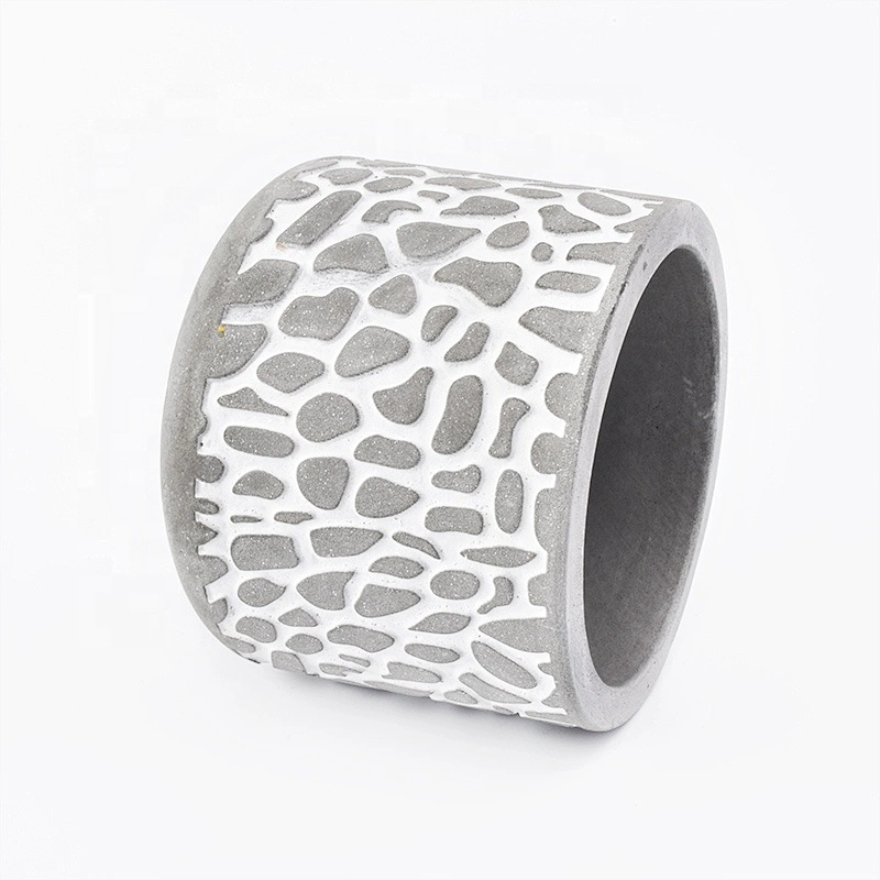 Classic Grey Concrete Candle Holder Home Decoration Pieces