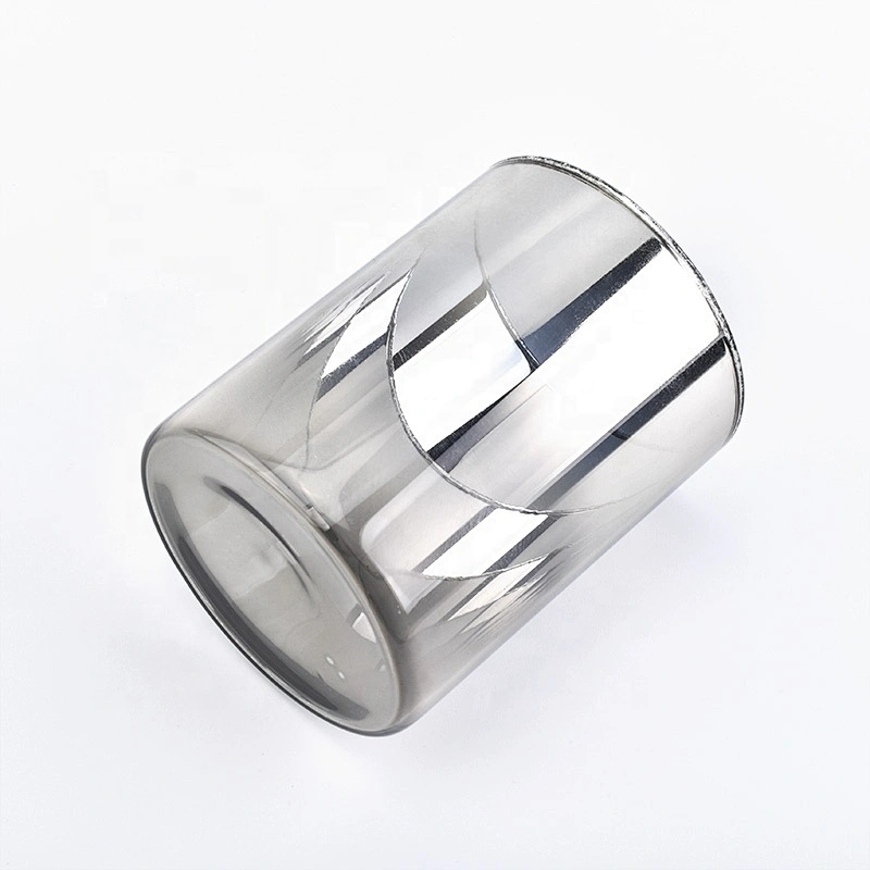 Unique glass candle holder, electroplated glass candle jars wedding centerpieces wholesale