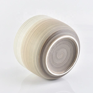 Round ceramic candle jars wholesale