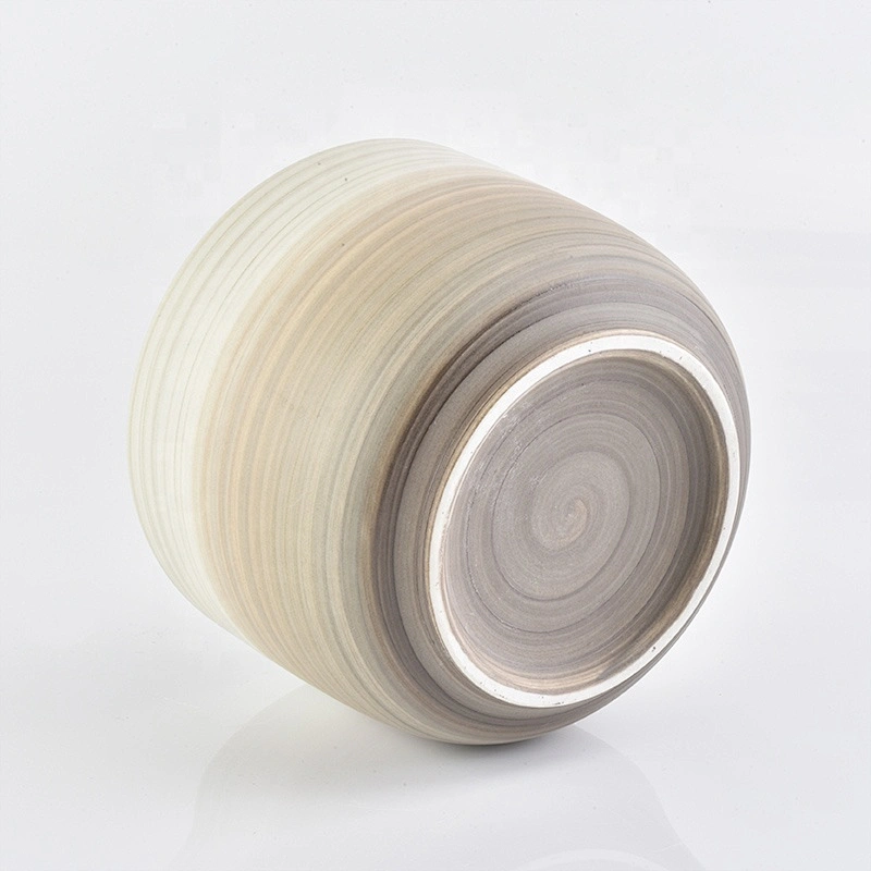 Round ceramic candle jars wholesale