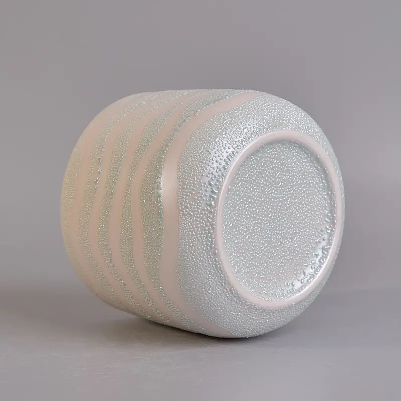 bright white ceramic candle jar decorative candle vessel