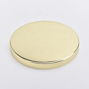 mirror metal lids for candle holders electroplating color caps for glass containers wholesales