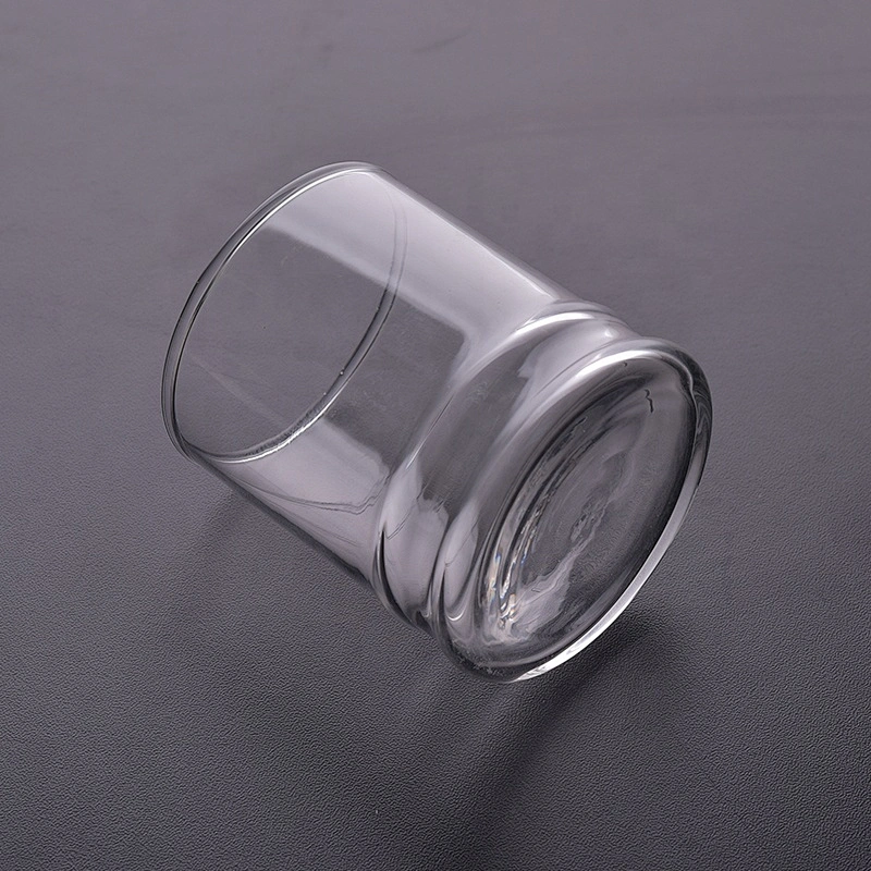 Clear machine blown candle holder glass tea light candle jar home decorative factory