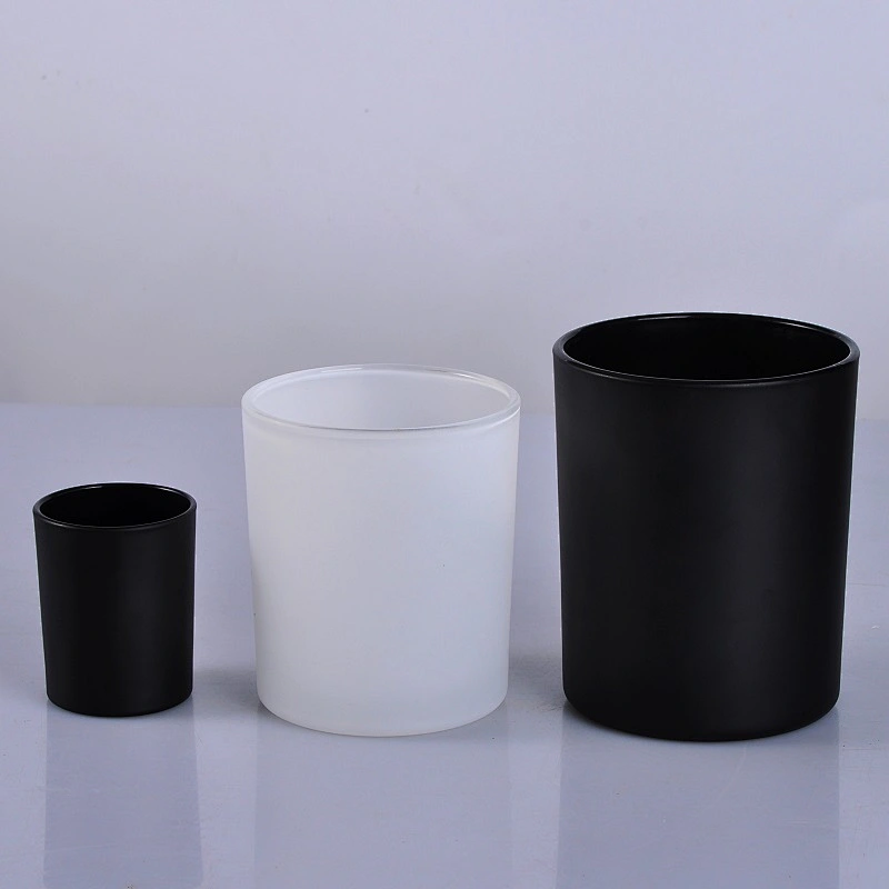 12 OZ glass candle jar, cylinder glass candle container