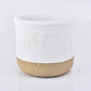 Cylinder concrete candle vessel votives candle holder home decoration