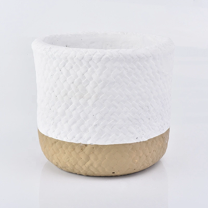 Cylinder concrete candle vessel votives candle holder home decoration