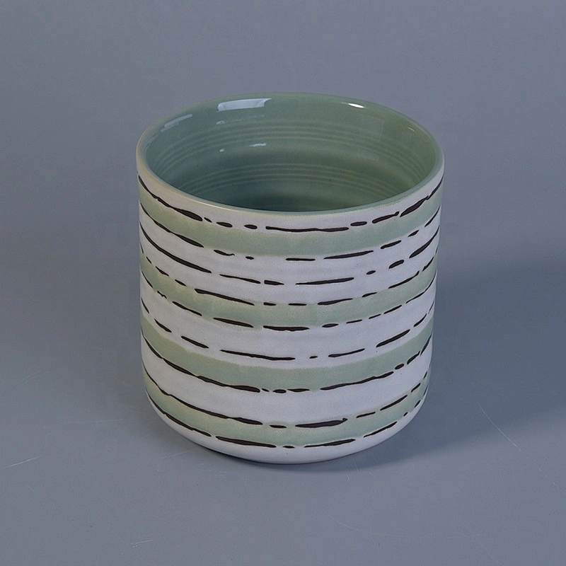 Elegant ceramic candle containers votive candle holders home decoration supply