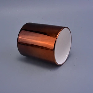 400ml Cylinder plating ceramic candle holder wholesales