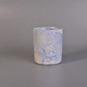 400ml Vintage mable ceramic candle holder suppliers