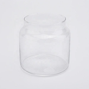 Clear Glass Candle Vessel Glass Jar for Soy Wax Home Decor Wholesales