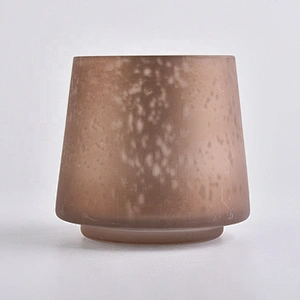 wholesale Christmas polygon candle jars home decoration glass candle holder