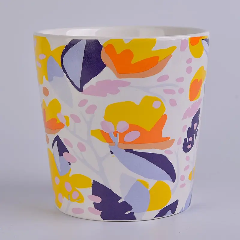 bright color ceramic vessel for candle making