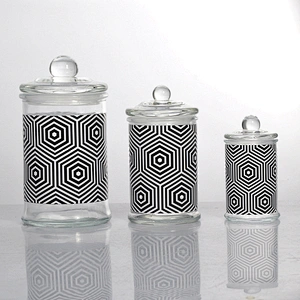 glass candle jar with glass lid 360ml home decoration