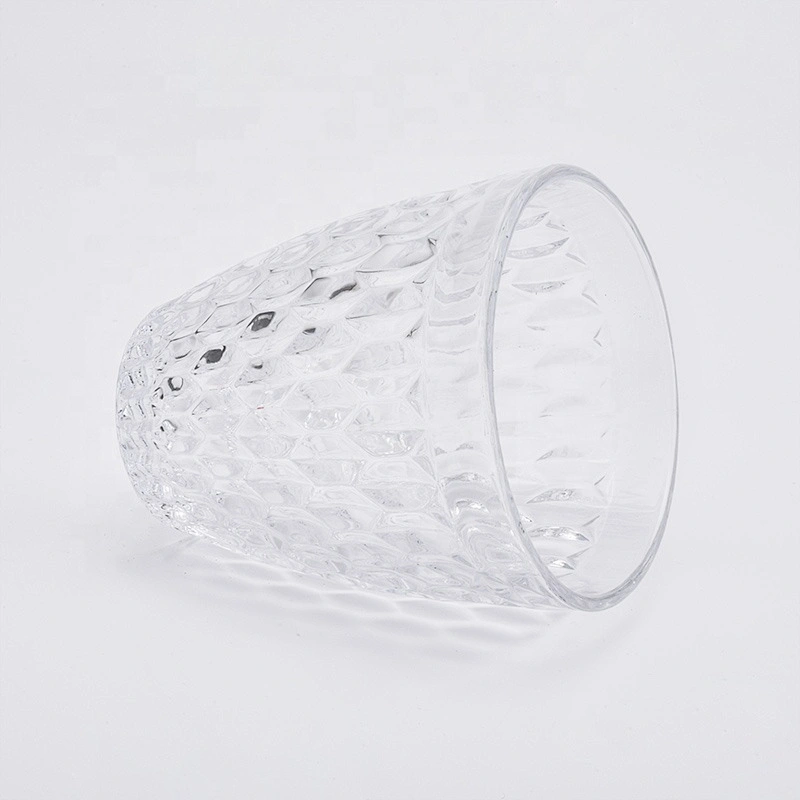 Customized engraving candle container votive glass candles jars scented wedding centerpieces in bulk