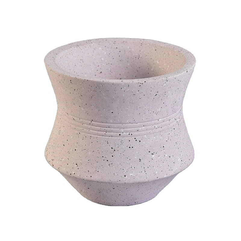 Wholesales luxury custom empty pink concrete candle holder