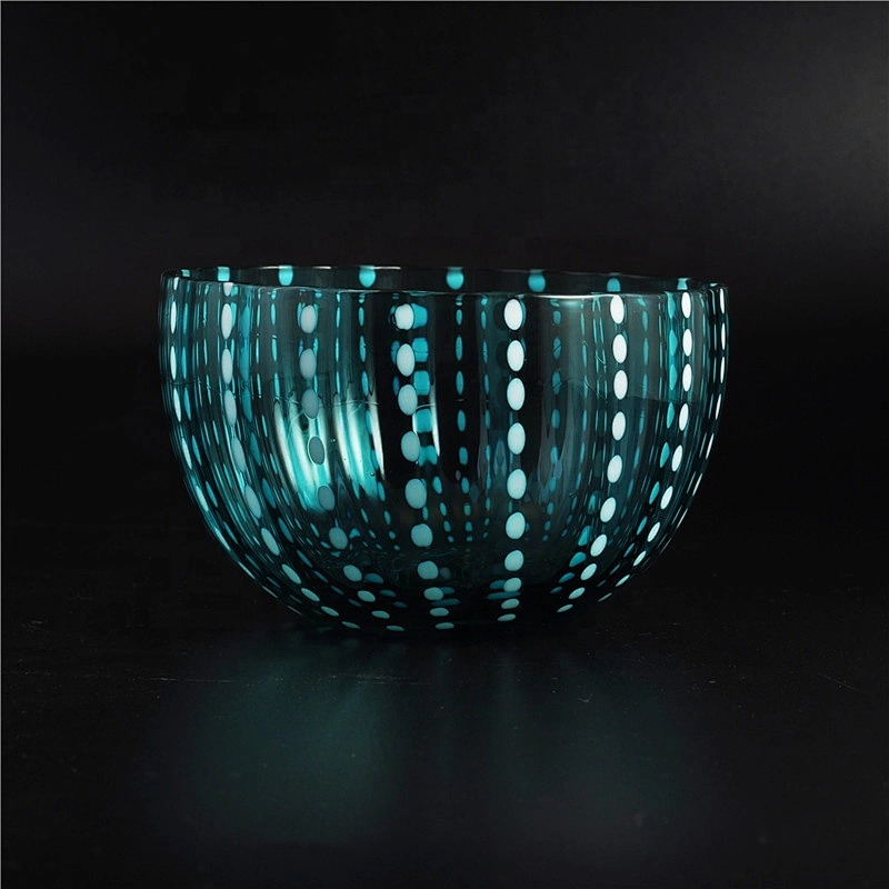 Sunny custom blue crystal luxury candle glass holder