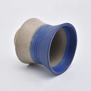 white luxury spiral ceramic tealight candle jar holder empty