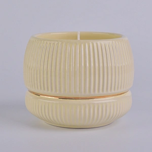 Sunny glassware gold tealight ceramic candle holder 10oz 20oz