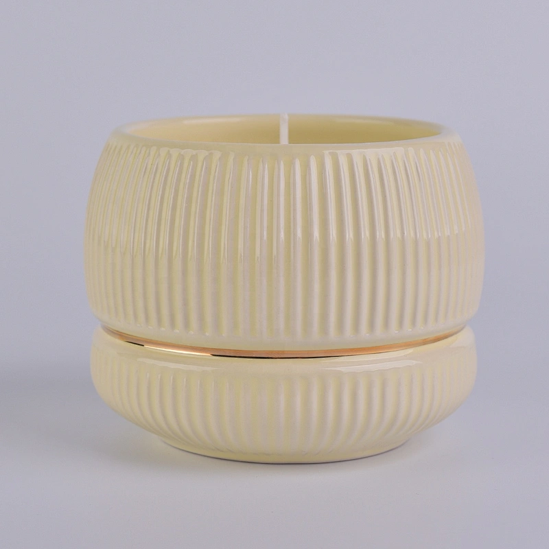 Sunny glassware gold tealight ceramic candle holder 10oz 20oz