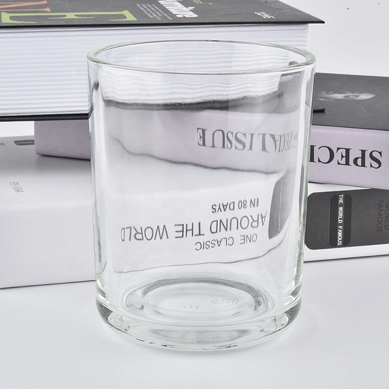 Wholesale transparent clear votive glass candle jar