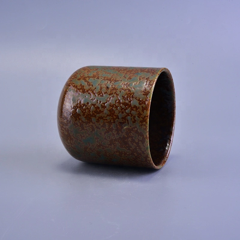 400ml Cylinder ceramic candle jar tealight candle cup wholesales
