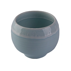 Sunny Custom blue luxury ceramic container for candle making