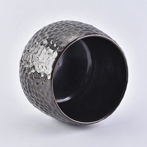 Ball shape  ceramic candle jars in bulk home decor candle holders  for wedding