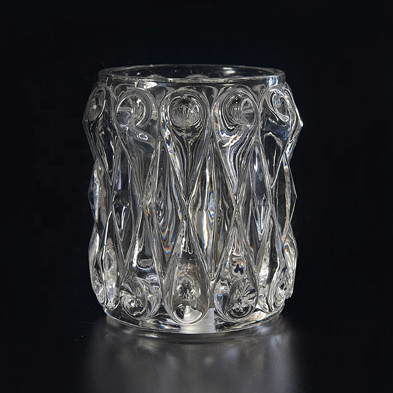 450ml Personalized Glass luxury candle Holder home Decor wholesale
