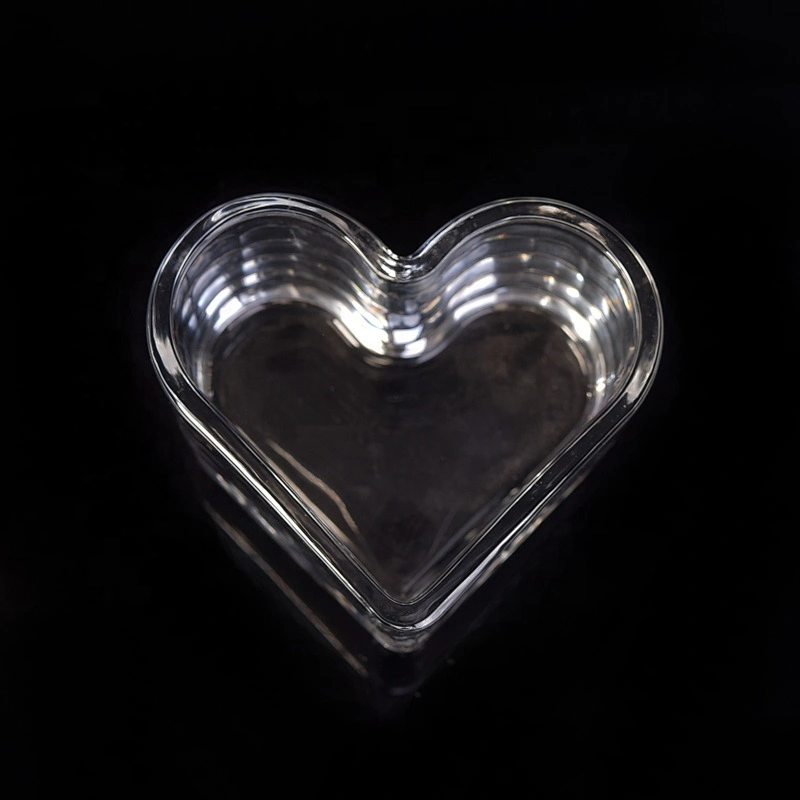 Wholesales Heart Candle Jars Glass Valentine Candle Holders Home Decoration