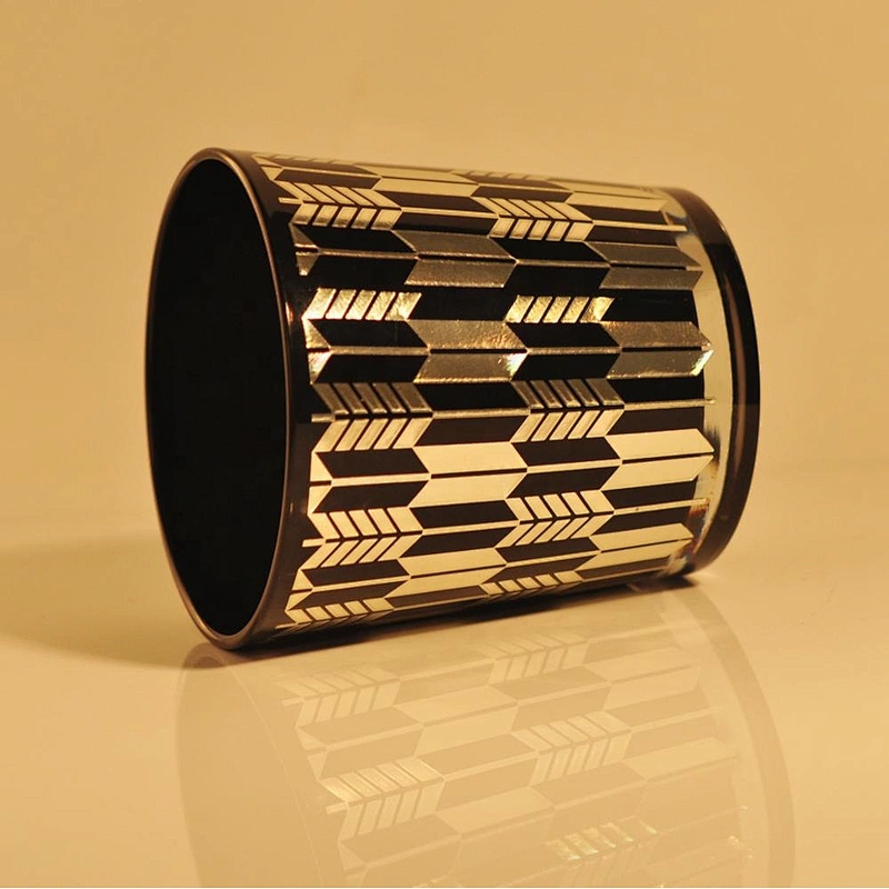 Wholesales Luxury black glass candle vessel for home decoration