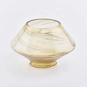 Transparent vintage Glass Candle jars tealight scented candle Holder home Decor use