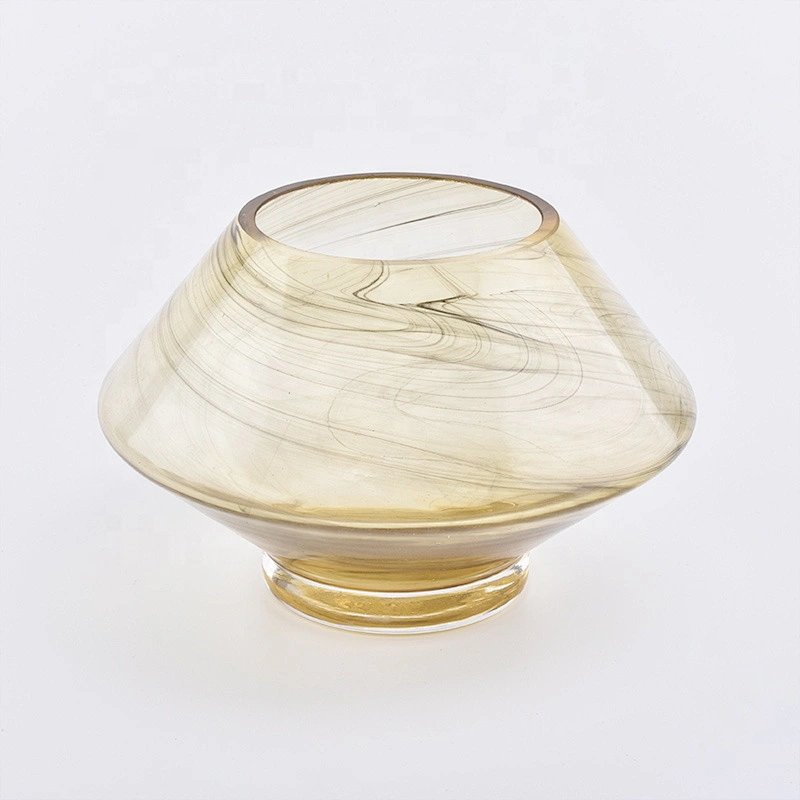 Transparent vintage Glass Candle jars tealight scented candle Holder home Decor use