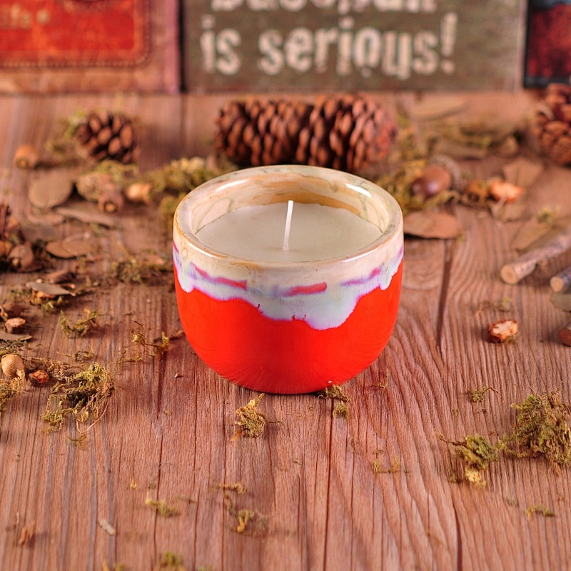 Sunny Customized votive candle ceramic jars home decor