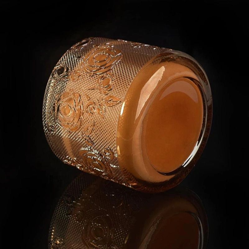 Wholesales rose votive custom glass jars for candle making