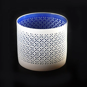 Hollow out Ceramic Candle Holder with Multi Patterns for Votive Candles Wholesales