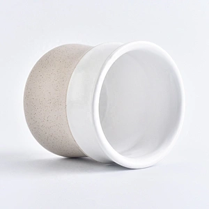 Wholesales white decorative empty ceramic candle holders