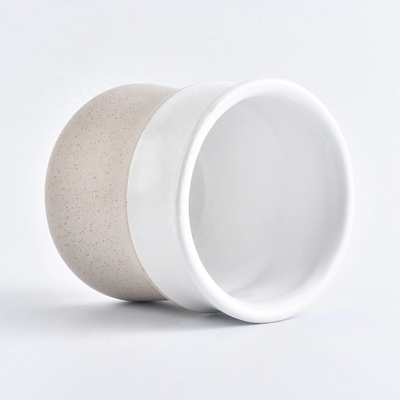 Wholesales white decorative empty ceramic candle holders
