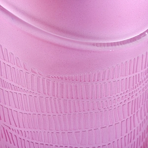 Sunny pink heart shape glass candle jar for wedding decoration