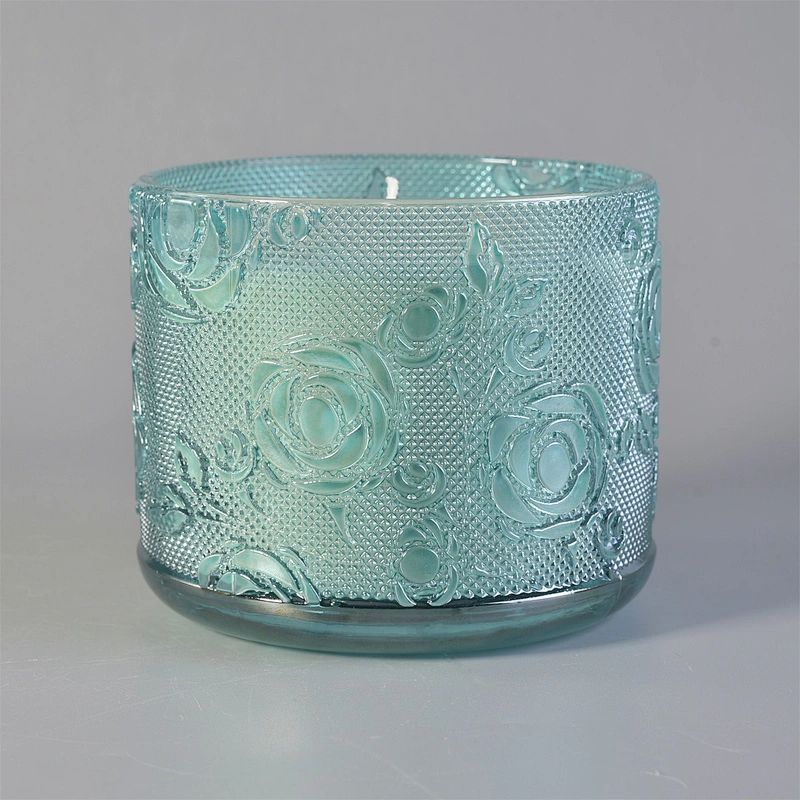 Wholesales Home decoration tea light rose luxury candle glass holders