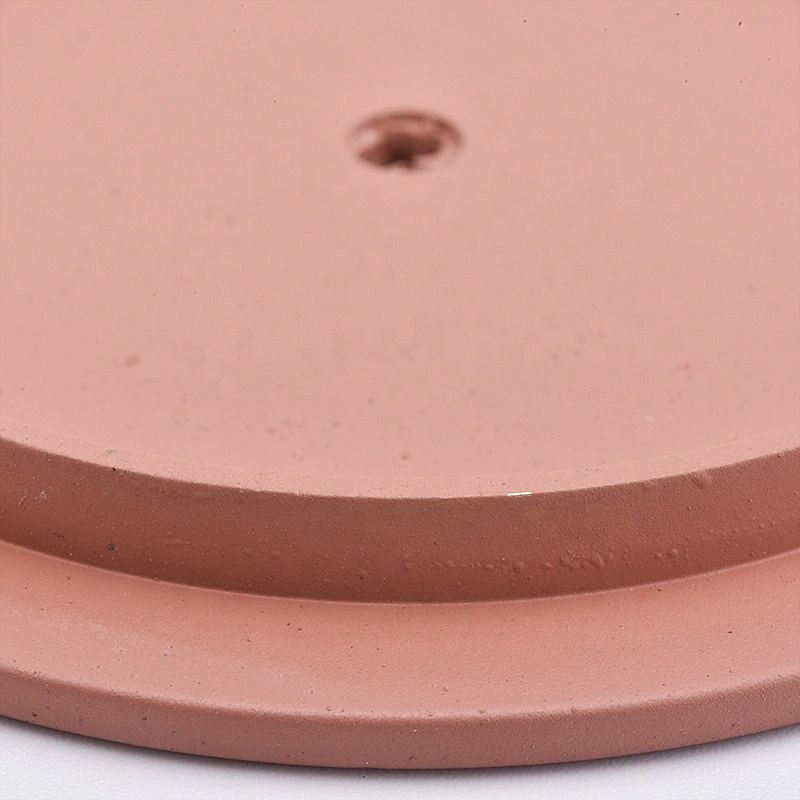 Red round wooden lid for candle jars wholesale