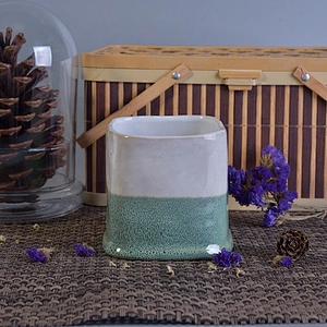 Square candle holders in ceramic scented candle jar home decor