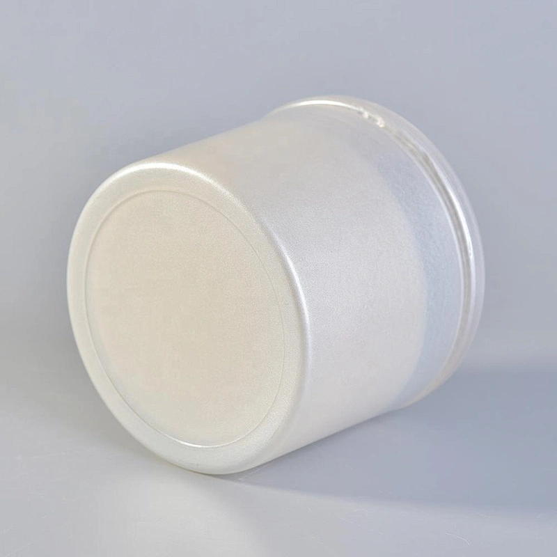 10oz Hot sales white crystal glass candle jars luxury with lid