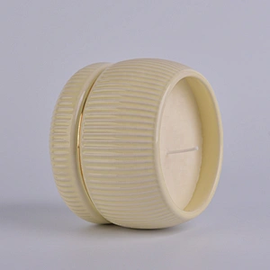 10oz 20oz Wholesales custom gold tealight ceramic candle holders
