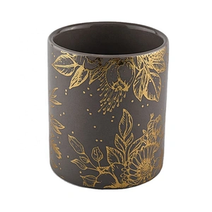 wholesale ceramic candle vessels with lid
