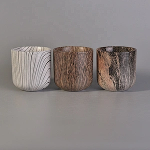 400ml Cylinder ceramic candle holders for home decor