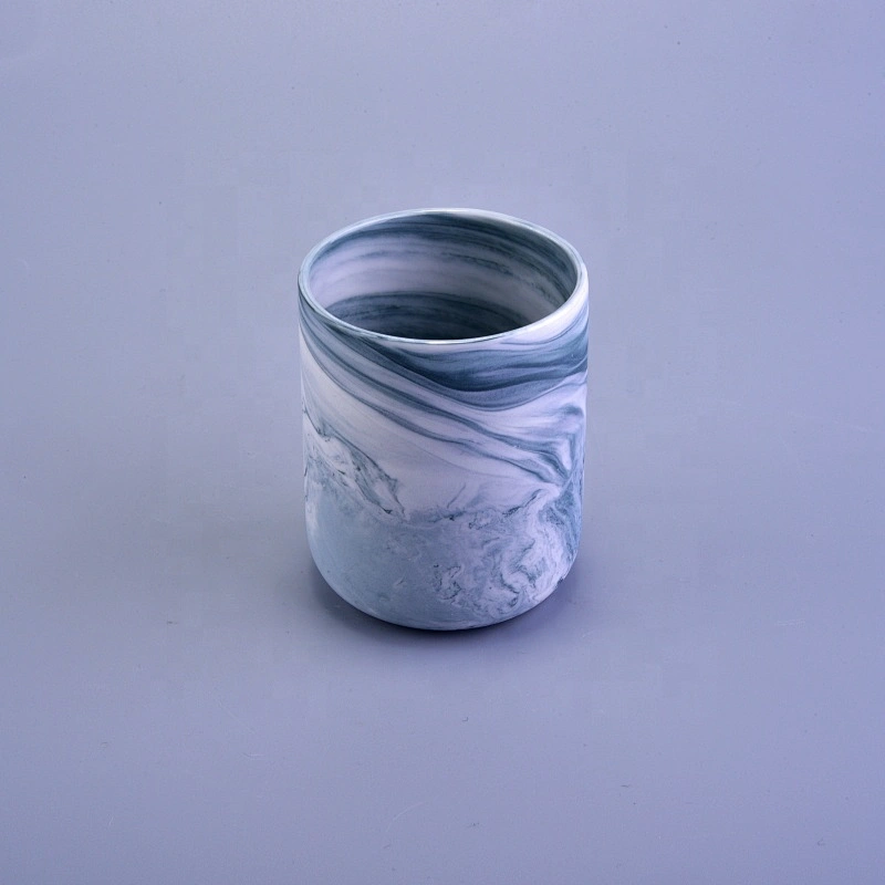 Hurricane ceramic candle jar handmade wholesales