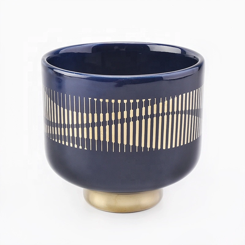 10oz black ceramic candle vessels wholesale