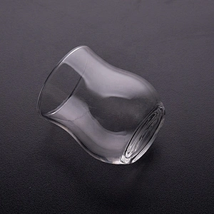 Empty high machine blown candle vessel glass tea light candle jar living roon decor supplier