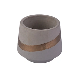 400ml Grey cement candle vessel handmade painting candle jar party decoration